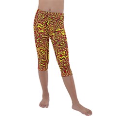 Rby 73 Kids  Lightweight Velour Capri Leggings  by ArtworkByPatrick