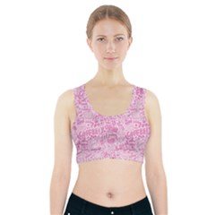 Coffee Pink Sports Bra With Pocket by Amoreluxe