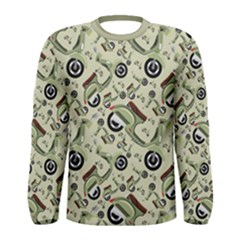 Vespa Scooter Men s Long Sleeve Tee Green by trulycreative