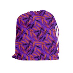 Halloween Candy Drawstring Pouch (xl) by bloomingvinedesign