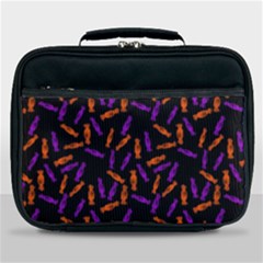 Halloween Candy On Black Lunch Bag by bloomingvinedesign