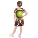 Sport Ball Tennis Golf Football Kids  Short Sleeve Velvet Dress View2