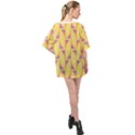 Yellow Pink Oversized Chiffon Top View2