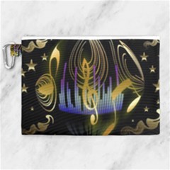 Background Level Clef Note Music Canvas Cosmetic Bag (xl) by HermanTelo