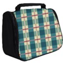Pattern Texture Plaid Grey Full Print Travel Pouch (Big) View2