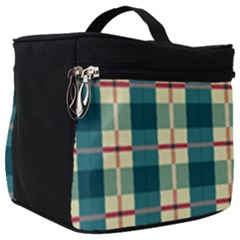 Pattern Texture Plaid Grey Make Up Travel Bag (big) by Mariart