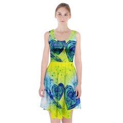 Heart Emotions Love Blue Racerback Midi Dress by HermanTelo
