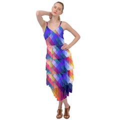 Abstract Background Colorful Pattern Layered Bottom Dress by HermanTelo