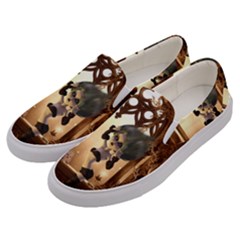 Little Dark Fairy In The Night Men s Canvas Slip Ons by FantasyWorld7