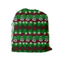 Snow Trees and Stripes Drawstring Pouch (XL) View2