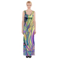 Happpy (4) Thigh Split Maxi Dress by nicholakarma