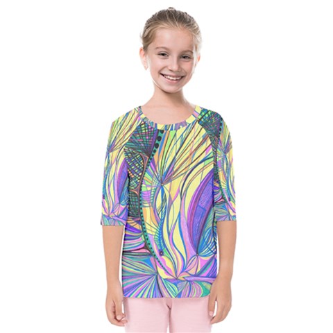 Happpy (4) Kids  Quarter Sleeve Raglan Tee by nicholakarma