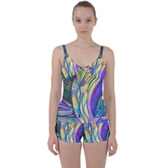 Happpy (4) Tie Front Two Piece Tankini by nicholakarma