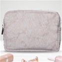 Pink Marble beige texture floor background with shinny pink veins greek marble print luxuous real marble. Make Up Pouch (Medium) View1