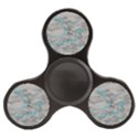 Marble light gray with bright cyan blue veins texture floor background retro neon 80s style neon colors print luxuous real marble Finger Spinner View2