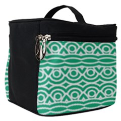Pattern Green Make Up Travel Bag (small) by Mariart
