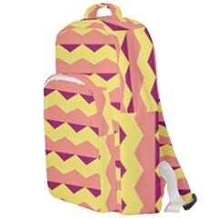 Background Colorful Chevron Double Compartment Backpack by HermanTelo