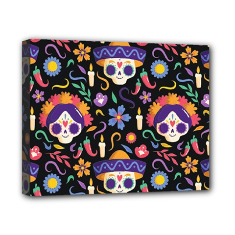Dia De Los Muertos Canvas 10  X 8  (stretched) by Sobalvarro