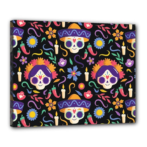 Dia De Los Muertos Canvas 20  X 16  (stretched) by Sobalvarro