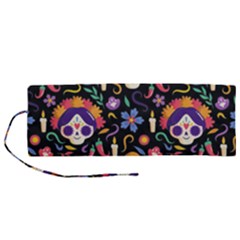 Dia De Los Muertos Roll Up Canvas Pencil Holder (m) by Sobalvarro