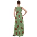 Turkey Leg Pattern - Thanksgiving Empire Waist Velour Maxi Dress View2