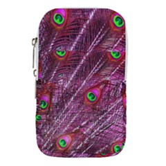 Peacock Feathers Color Plumage Waist Pouch (small) by Sapixe