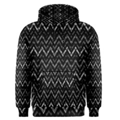 Chevrons Noir / Gris Men s Pullover Hoodie by kcreatif