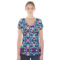 Ab 84 1 Short Sleeve Front Detail Top by ArtworkByPatrick