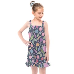 Floral Pattern Kids  Overall Dress by Valentinaart