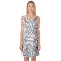 Phone Dial Communication Technology Sleeveless Satin Nightdress View1