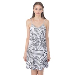 Phone Dial Communication Technology Camis Nightgown by Wegoenart