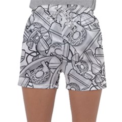 Phone Dial Communication Technology Sleepwear Shorts by Wegoenart