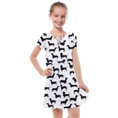 Dachshunds! Kids  Cross Web Dress by ZeeBee