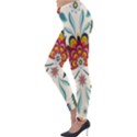 Baatik Print  Lightweight Velour Leggings View3