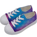 Blue Pink Shade Kids  Low Top Canvas Sneakers View2