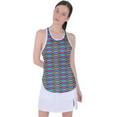 Seamless Tile Pattern Racer Back Mesh Tank Top by HermanTelo