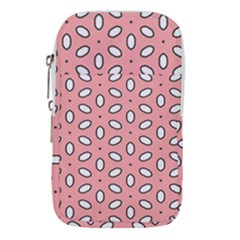 Pink Background Texture Waist Pouch (large) by Mariart