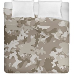 Tan Army Camouflage Duvet Cover Double Side (king Size) by mccallacoulture