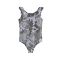 Tan Army Camouflage Kids  Frill Swimsuit View1