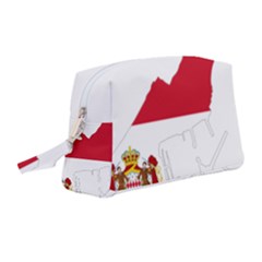 Monaco Country Europe Flag Borders Wristlet Pouch Bag (medium) by Sapixe