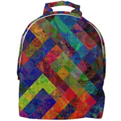 Abstract Colored Grunge Pattern Mini Full Print Backpack by fashionpod