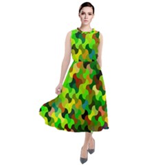 Ab 111 Round Neck Boho Dress by ArtworkByPatrick