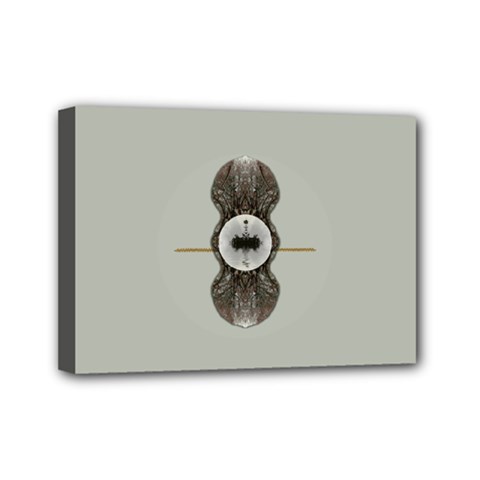 One Island Two Horizons For One Woman Mini Canvas 7  X 5  (stretched) by pepitasart