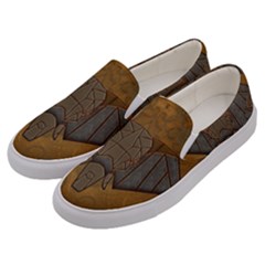 Wonderful Elephant Men s Canvas Slip Ons by FantasyWorld7