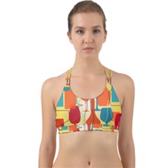 I Love Wine Back Web Sports Bra by designsbymallika