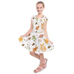 Autumn Love Kids  Short Sleeve Dress by designsbymallika