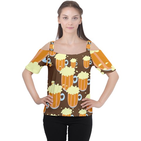 Drink Cutout Shoulder Tee by HermanTelo