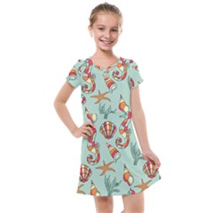 Coral Love Kids  Cross Web Dress by designsbymallika