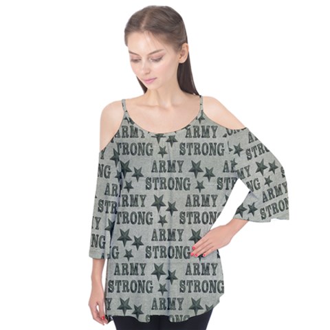 Army Stong Military Flutter Tees by McCallaCoultureArmyShop