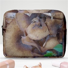 Close Up Mushroom Abstract Make Up Pouch (large) by Fractalsandkaleidoscopes